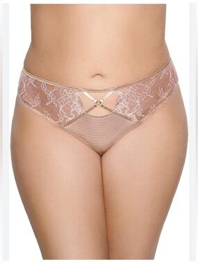 🩷NWT (4) ASHLEY GRAHAM SOFT NUDE THONG~SIZE 1X